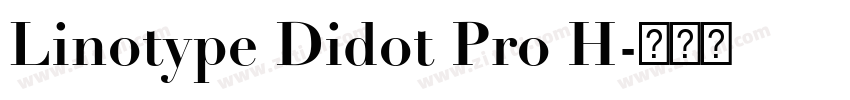 Linotype Didot Pro H字体转换